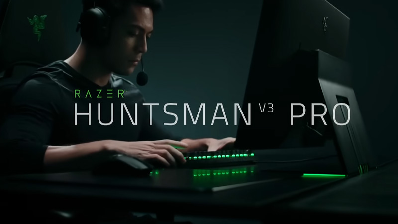 Bàn phím cơ Razer Huntsman V3 Pro TKL Analog Optical switch