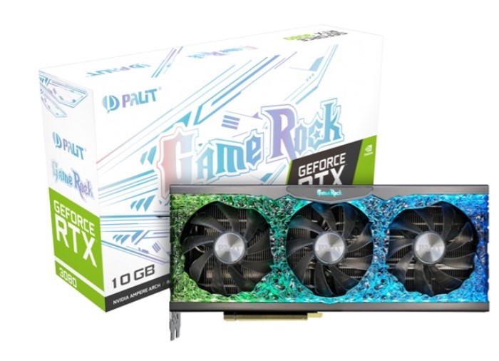 VGA Palit GeForce RTX 3080 GameRock 10GB GDDR6X (NED3080U19IA-1020G)-ANPHATPC.COM.VN