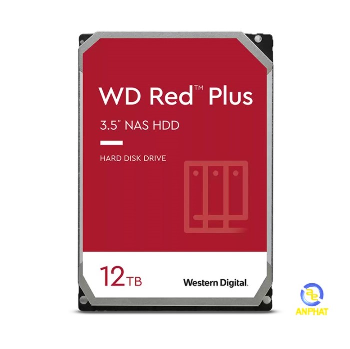 Ổ Cứng HDD Western Digital Red Plus 12TB (WD120EFBX) - ANPHATPC.COM.VN