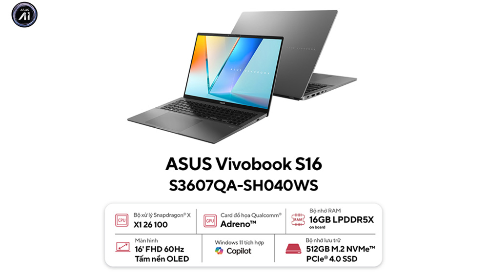 Laptop Asus Vivobook S16 S3607QA-SH040WS