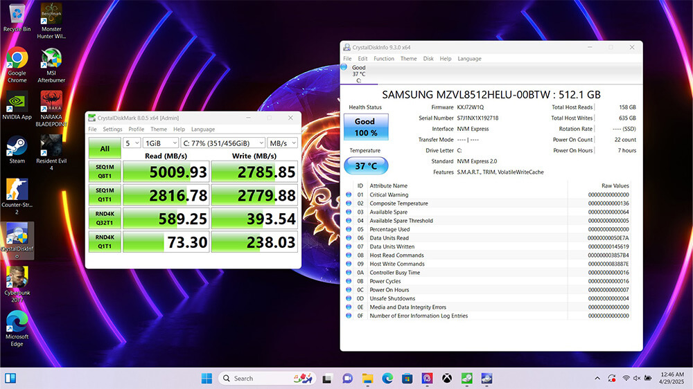 Laptop MSI Thin 15 B13UCX-2080VN SSD
