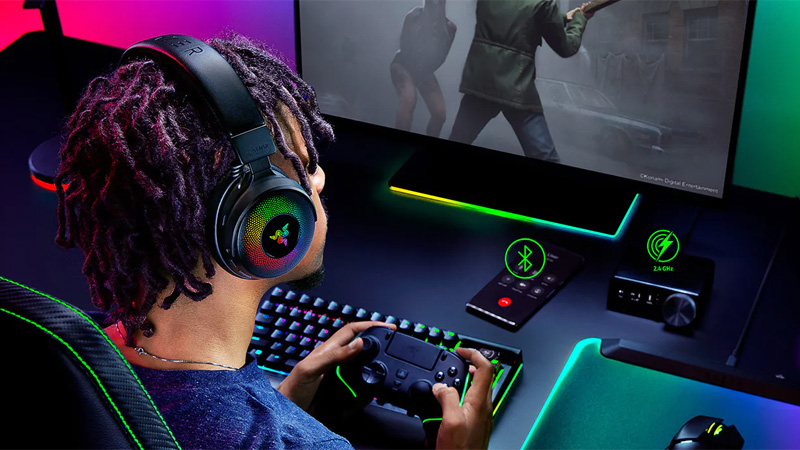 Tai nghe Razer Kraken V4 Pro OLED Control Hub