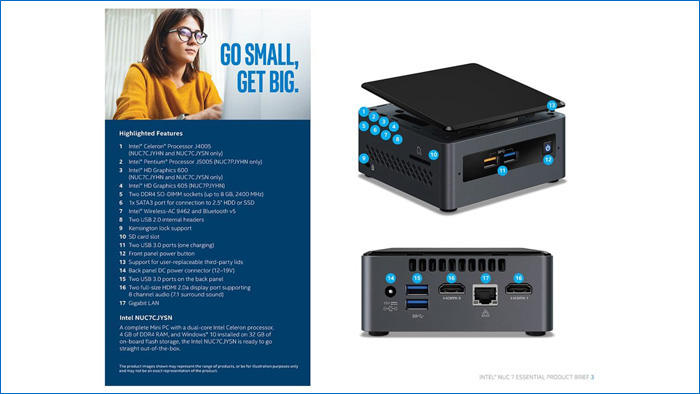 PC Intel NUC Kit NUC7CJYHN - ANPHATPC.COM.VN