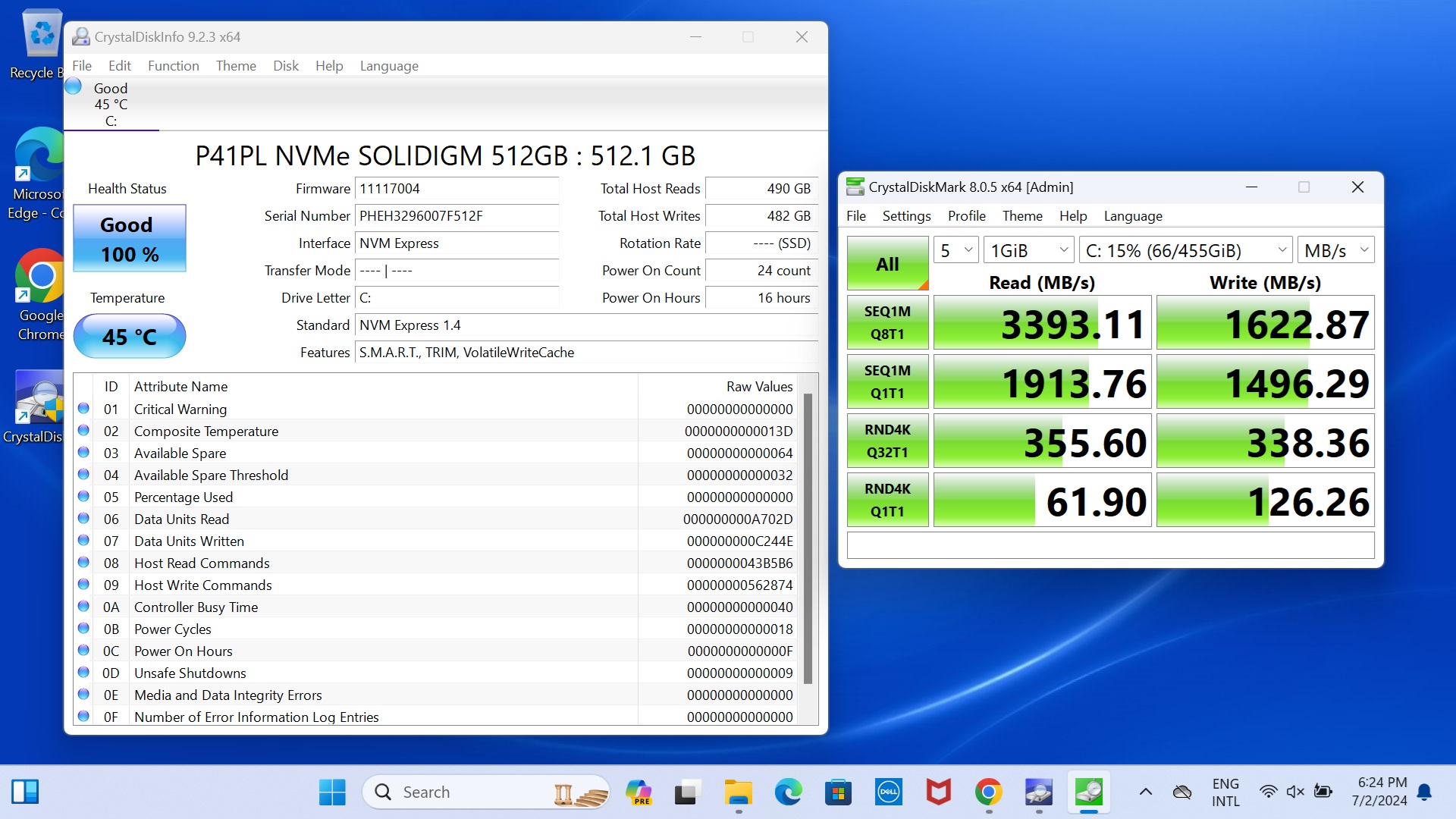 Laptop Dell Vostro 3430 71021669 Test SSD