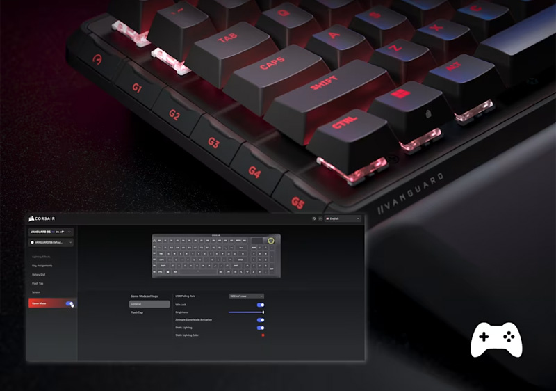 B&agrave;n ph&iacute;m cơ Corsair Vanguard 96 MLX