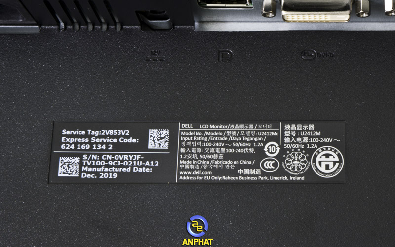 Màn Hình Máy Tính Dell Ultrasharp U2412M - ANPHATPC.COM.VN
