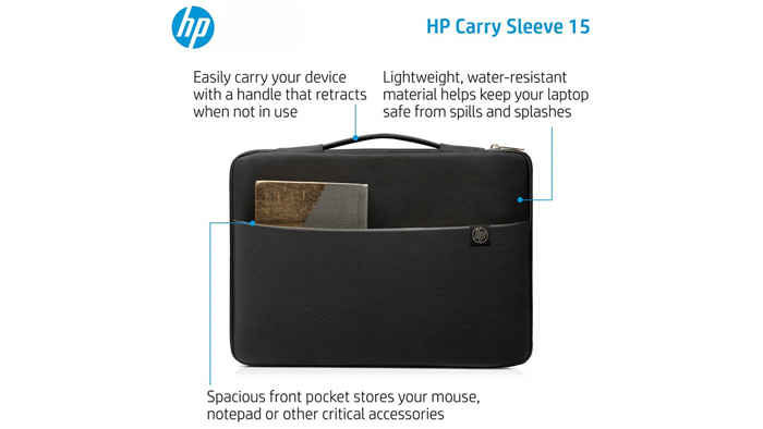 Túi Chống Sốc Cao Cấp HP Carry Sleeve 15.6 Black (3XD36AA) - ANPHATPC.COM.VN
