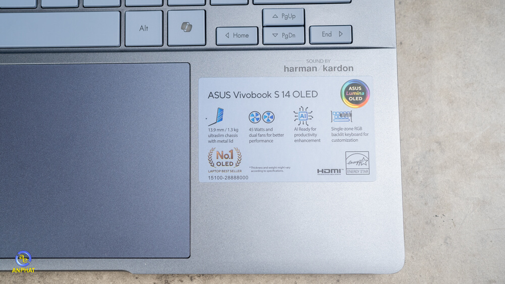 Laptop ASUS Vivobook S 14 OLED S5406MA-PP136W