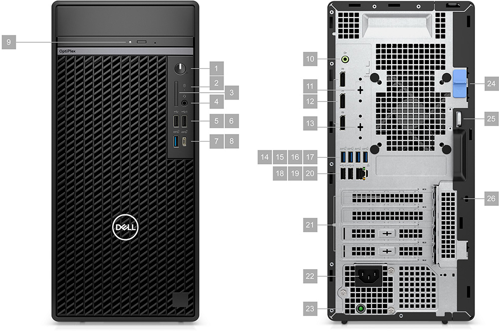 Máy tính để bàn đồng bộ Dell OptiPlex 7010T