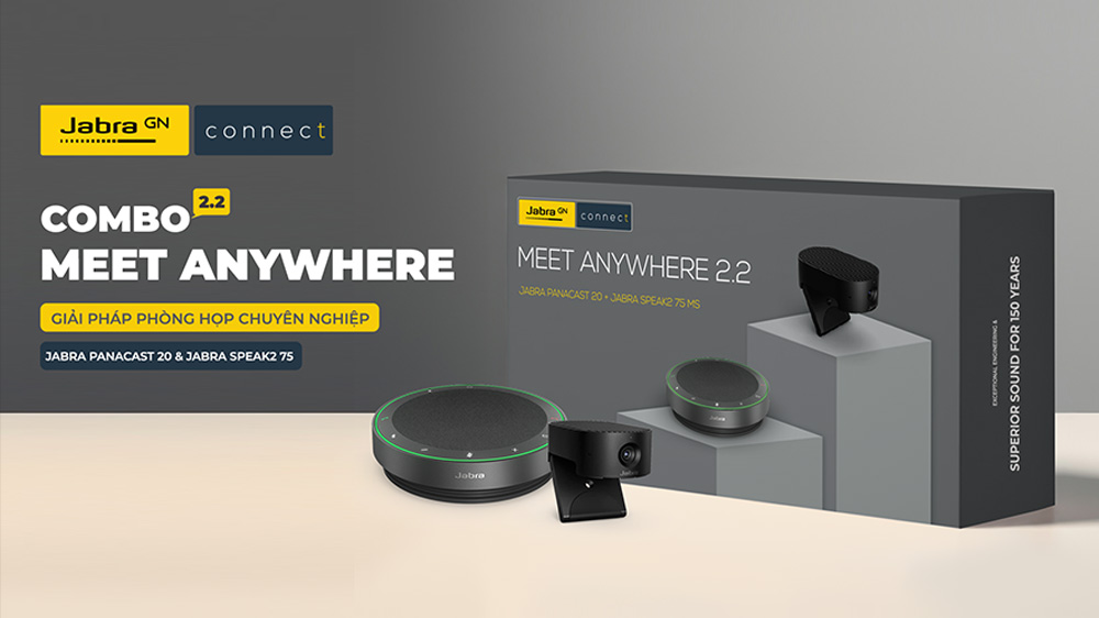 Thiết bị hội nghị truyền hình Jabra Combo Meet Anywhere 2.2