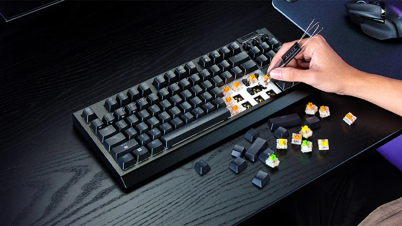 Bàn phím cơ Razer Blackwidow V4 Tenkeyless HyperSpeed