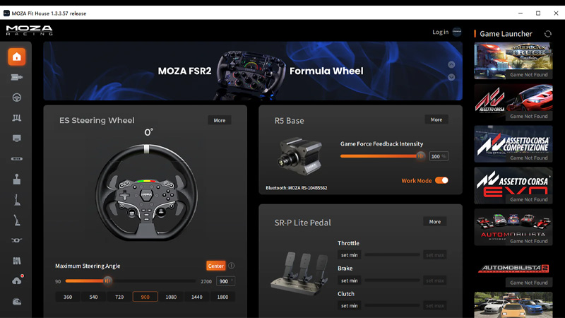 Vô lăng MOZA R5 Bundle for PC Direct Drive