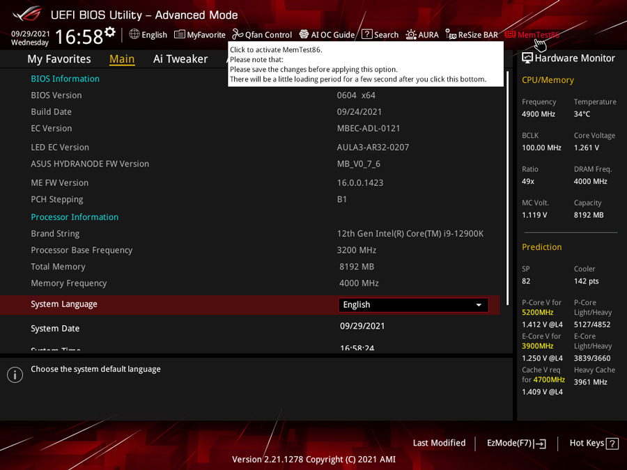Mainboard Asus ROG STRIX B660-G GAMING WIFI DDR5