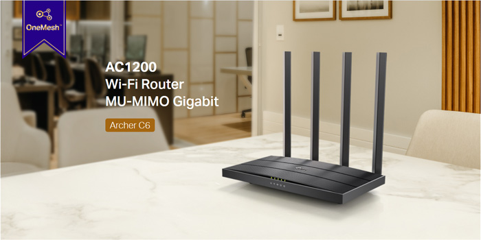 Bộ Định Tuyến TP-Link Archer C6 V3.20 AC1200 Wireless MU-MIMO Gigabit Router - ANPHATPC.COM.VN