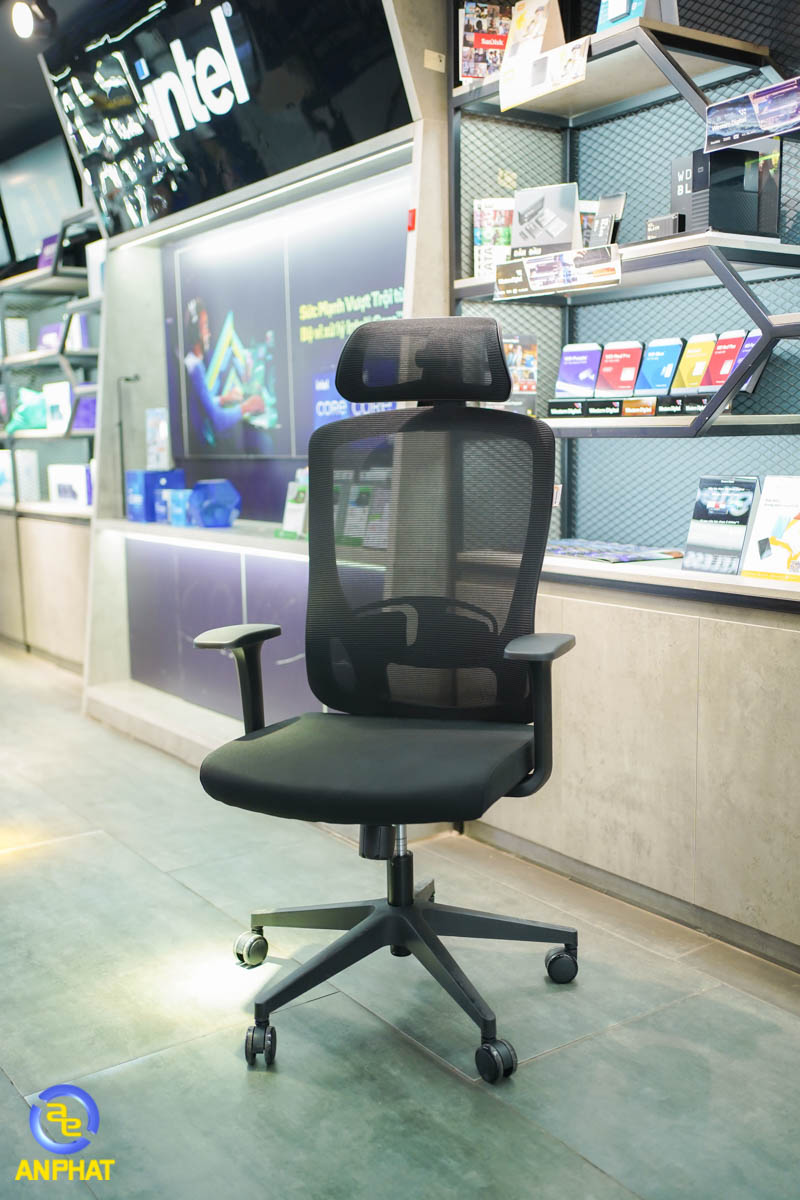 Ghế công thái học ergonomic E-Dra EEC222 Black 