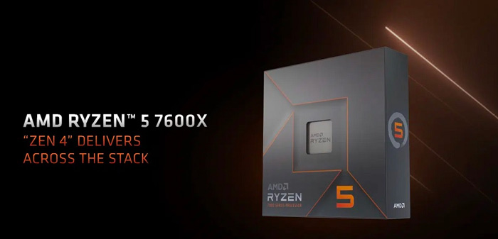 CPU AMD Ryzen 5 7600X (4.7GHz Boost 5.3GHz / 6 nhân 12 luồng