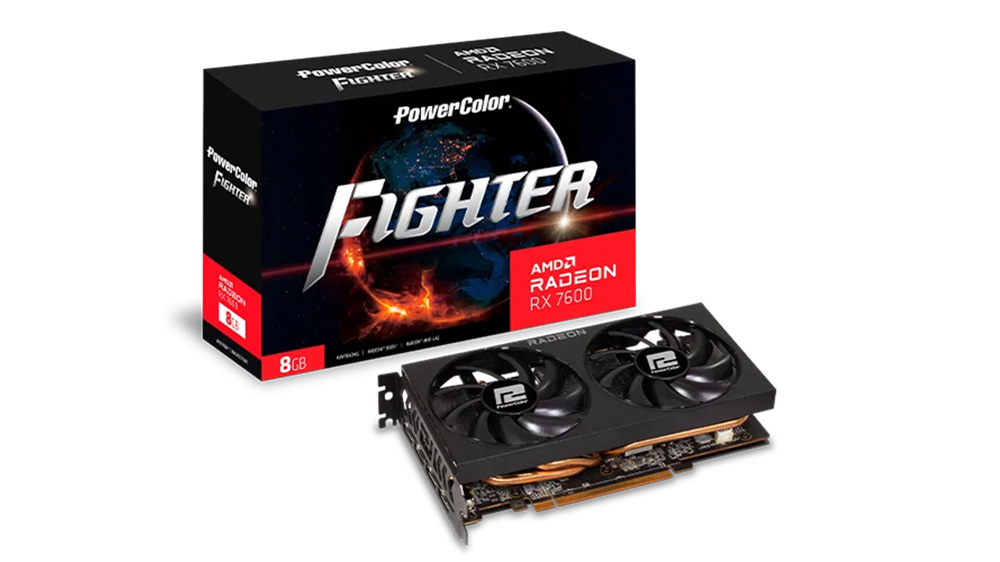 VGA Powercolor Fighter RX 7600 8GB GDDR6 (RX7600 8G-F)