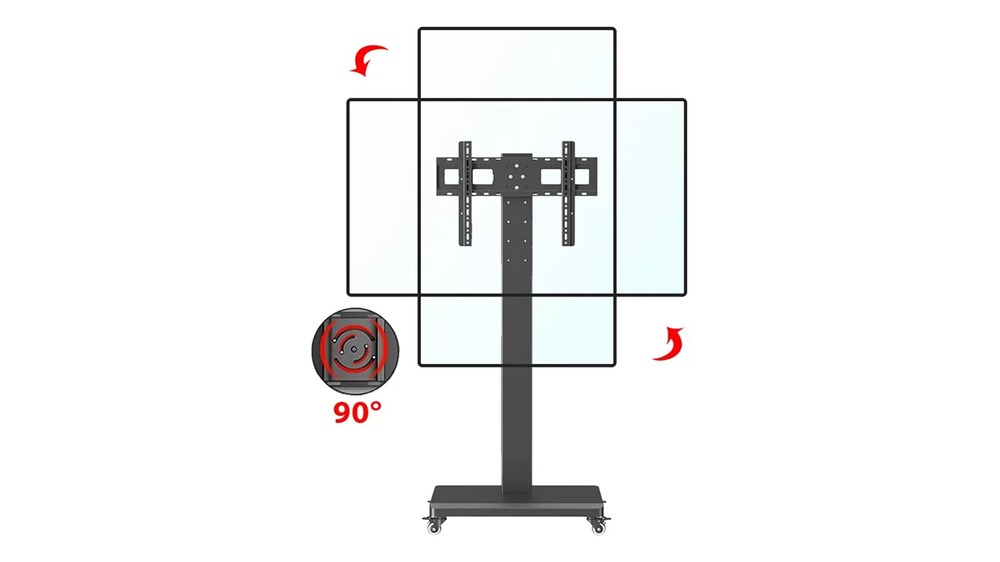 Giá treo tivi di động xoay ngang dọc Ergotek E1290 - hình sản phẩm 2