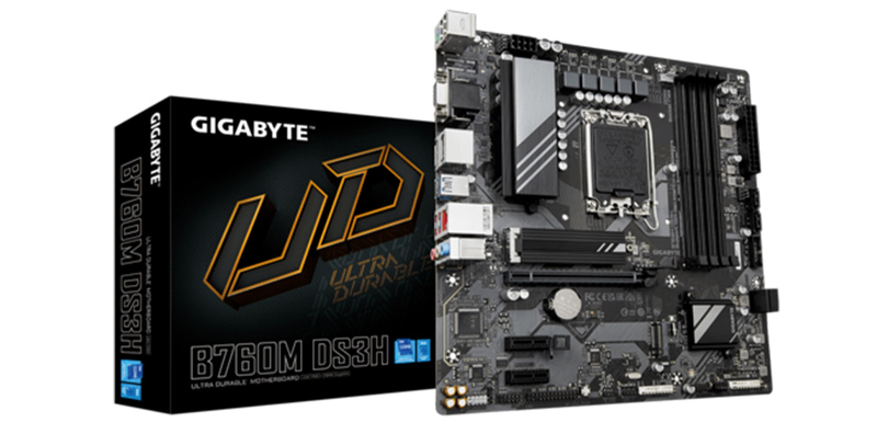 Mainboard Gigabyte B760M DS3H DDR5 thiết kế