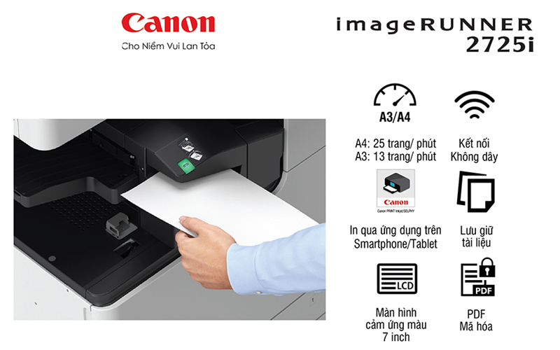 Máy photocopy đen trắng Canon IR2725I