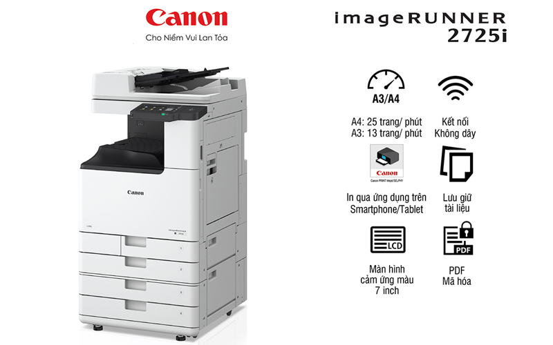 Máy photocopy đen trắng Canon IR2725I