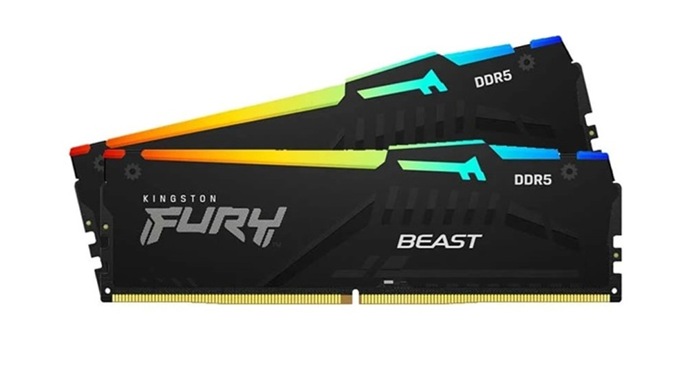 RAM Kingston FURY Beast RGB 64GB (2x32GB) DDR5 5600Mhz (KF556C40BB2AK2-64)