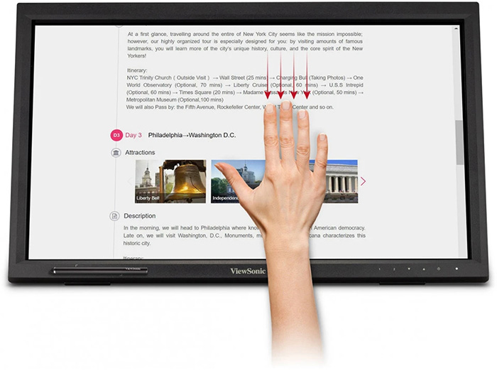 Màn Hình Cảm Ứng Hồng Ngoại ViewSonic TD2223-2