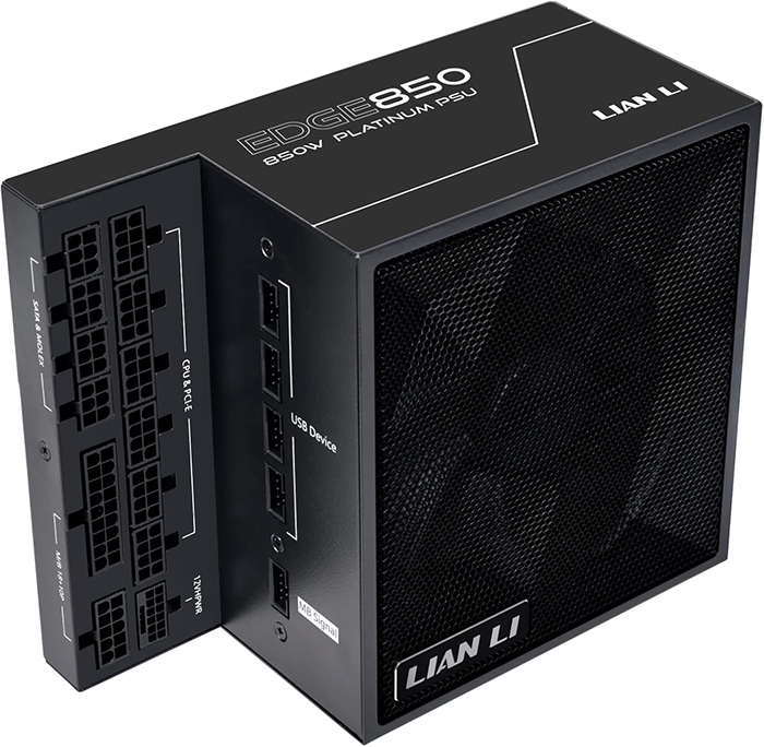 Nguồn Máy Tính Lian Li Edge 850W Black - ATX v3.1, 80 Plus GOLD, Full Modular