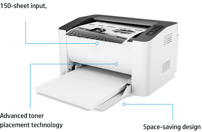 Máy In Laser Đen Trắng HP 108W 4ZB80A