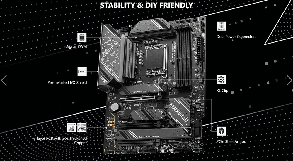 Mainboard MSI Z790 GAMING PLUS WIFI DDR5