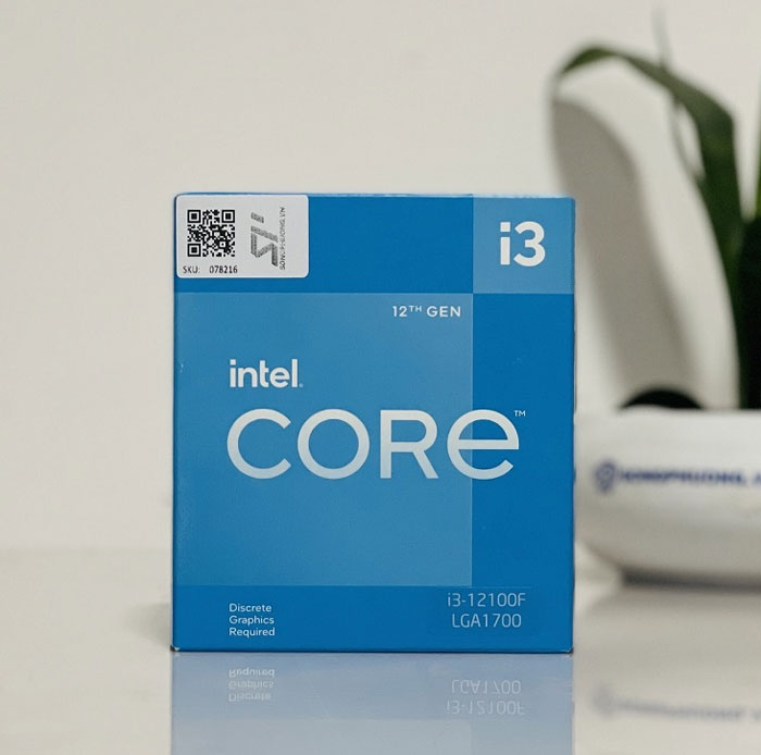 CPU Intel Core i3 12100F (Intel LGA1700 - 4 Core - 8 Thread - Base