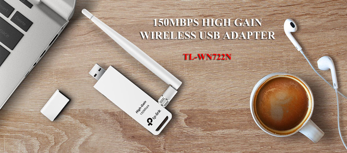Bộ Chuyển Đổi Không Dây TP-Link TL-WN722N 150Mbps High Gain Wireless USB - ANPHATPC.COM.VN