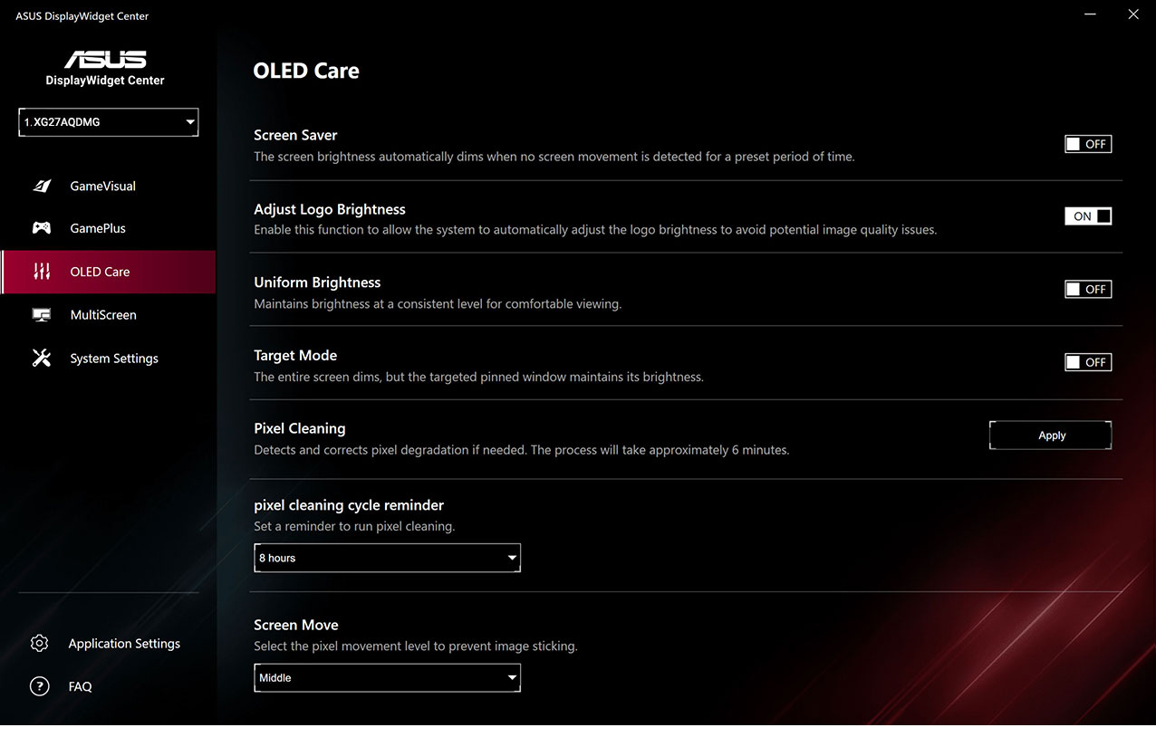 Màn hình Gaming ASUS ROG Strix OLED XG27AQDMG