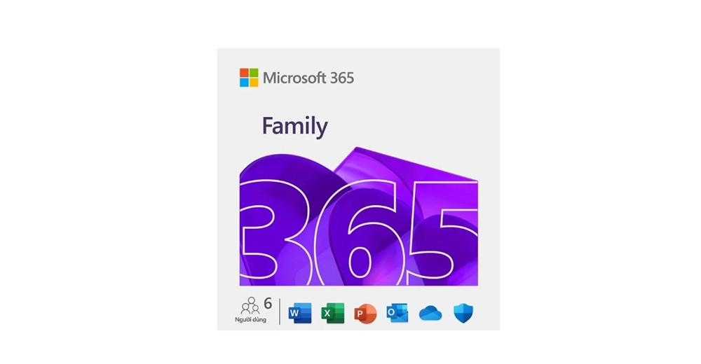 Phần mềm M365 Family Subscr PK Lic 1YR Online APAC EM ESD (EP2-36890) - Key điện tử
