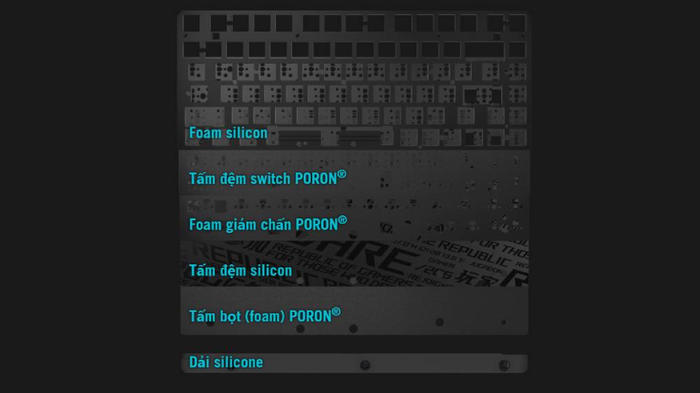 B&agrave;n ph&iacute;m cơ Asus ROG Falchion Ace 75 HE