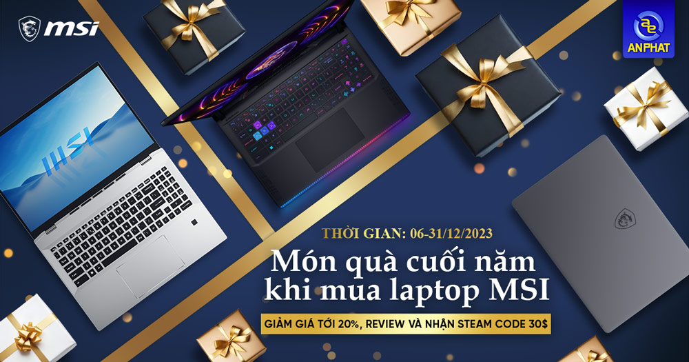 Món Quà Cuối Năm Khi Mua Laptop MSI