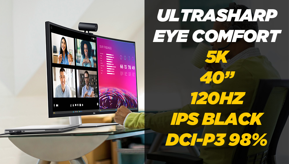Dell UltraSharp giới thiệu màn hình 5k 40 inch đầu tiên trên thế giới đạt chứng nhận thoải mái cho mắt 5 Star