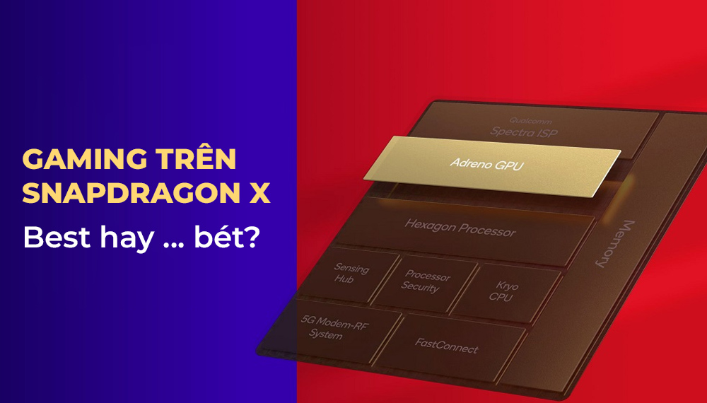 Hiệu năng gaming Snapdragon X trên laptop: best hay là...bét