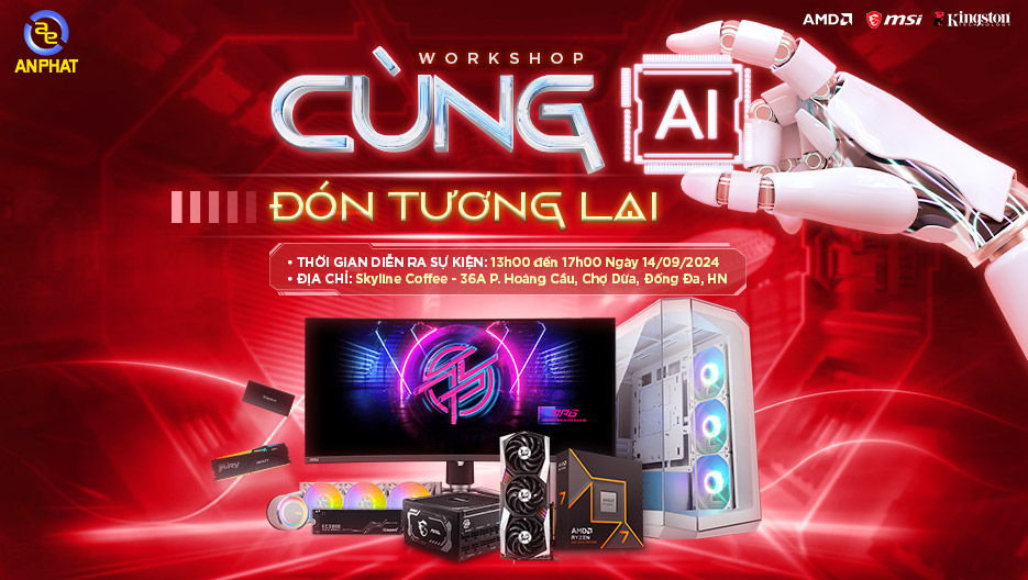 WORKSHOP AI [AMD x ANPHAT] CÙNG AI ĐÓN TƯƠNG LAI