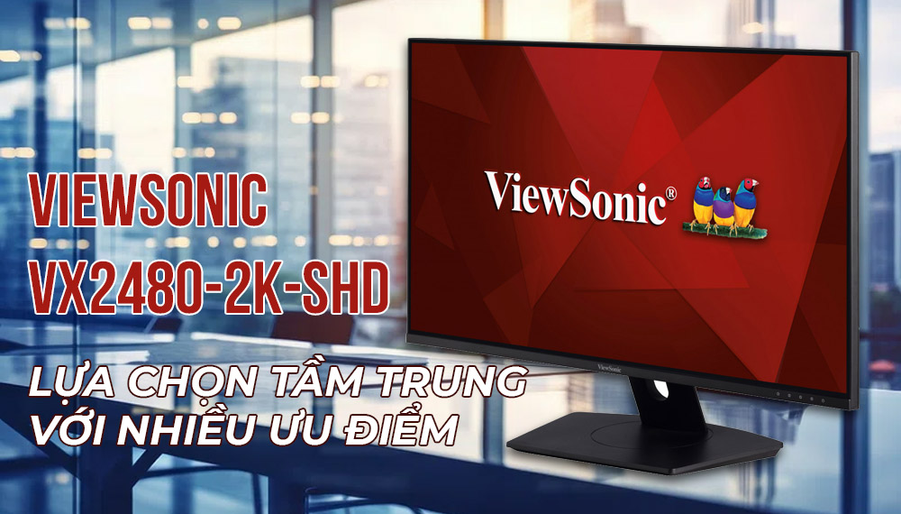 Đánh giá màn hình ViewSonic VX2480-2K-SHD: Lựa chọn tầm trung với nhiều ưu điểm nổi bật