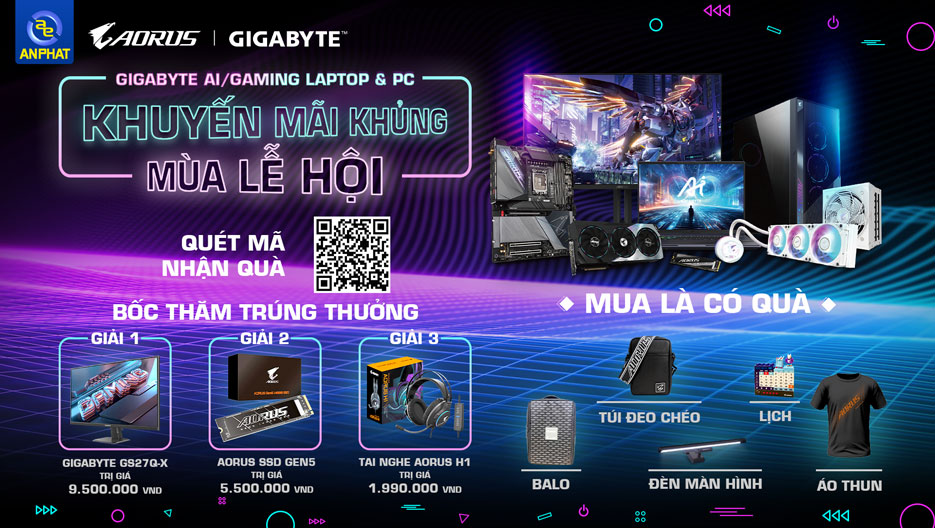 KHUYẾN MẠI KHỦNG MÙA LỄ HỘI CÙNG GIGABYTE