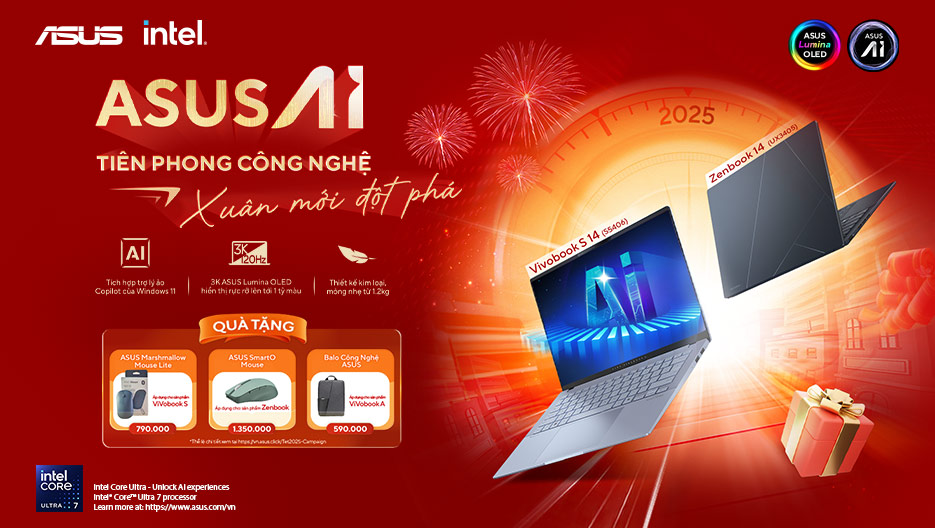 ASUS AI – TIÊN PHONG CÔNG NGHỆ, XUÂN MỚI ĐỘT PHÁ