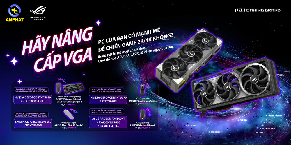 NÂNG CẤP VGA CÙNG ASUS