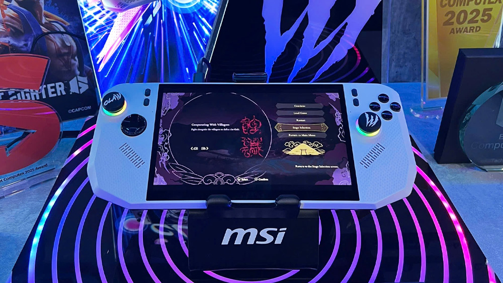 MSI Claw A8 chạy AMD Ryzen mới được ra mắt tại Computex 2025