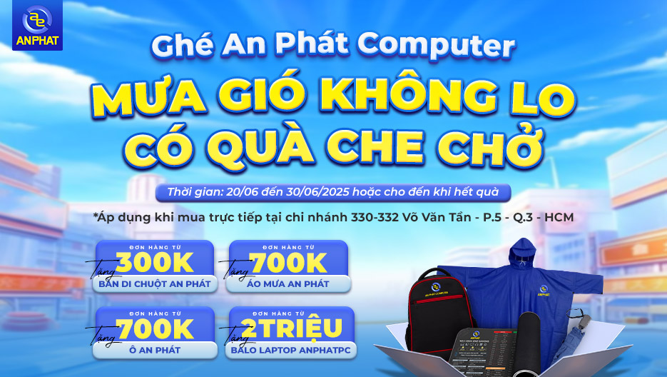 Mưa Gió Không Lo – Có Quà Che Chở Cùng An Phát Computer