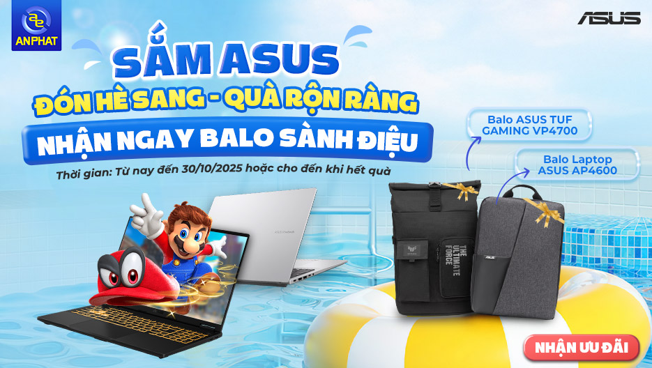 Tặng Balo Sành Điệu Khi Mua Laptop Asus