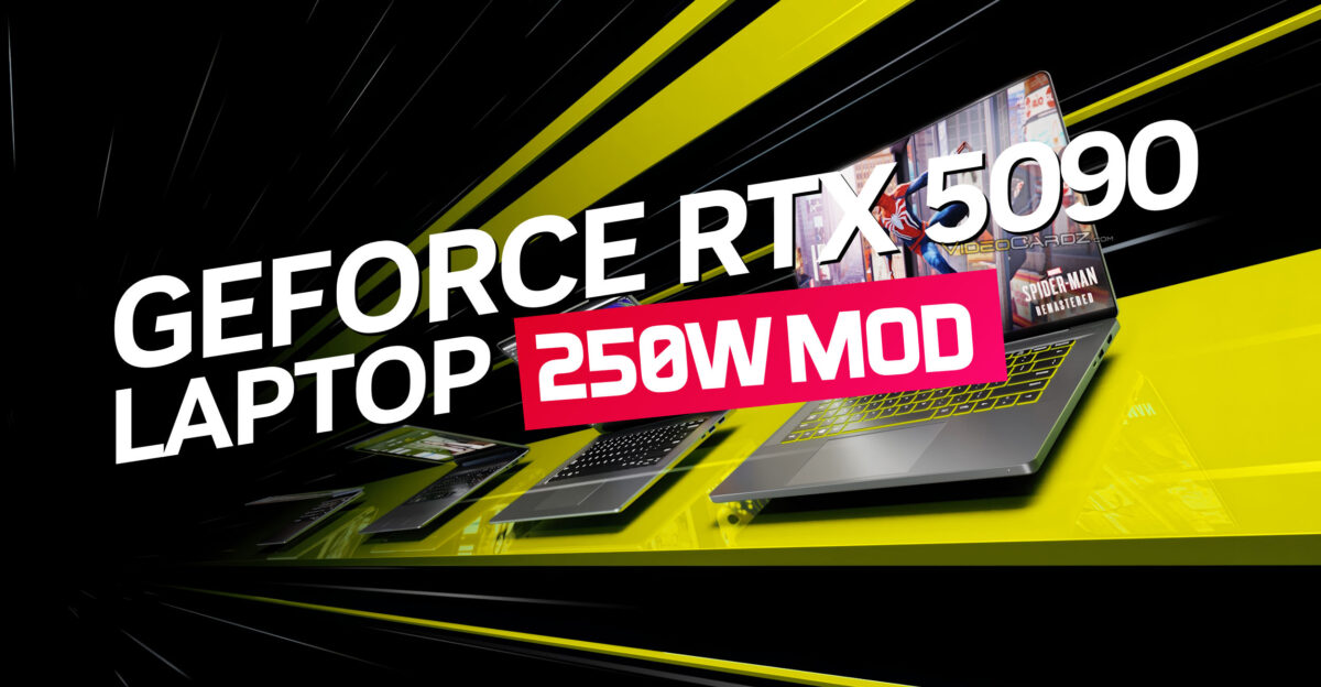 NVIDIA GeForce RTX 5090 Laptop với 250W điện?