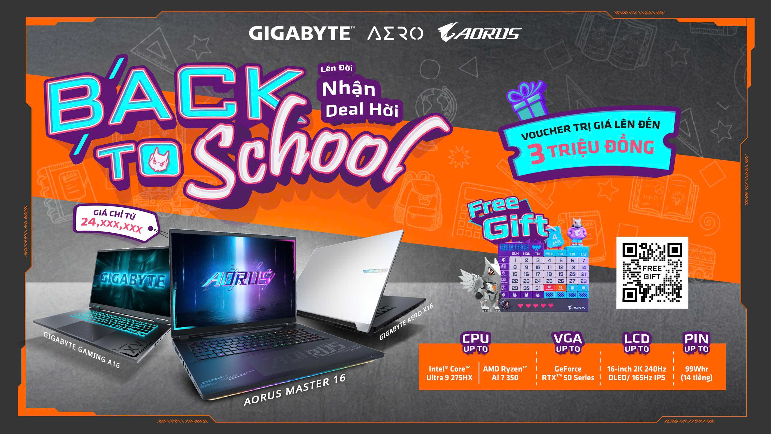 BACK TO SCHOOL - LÊN ĐỜI NHẬN DEAL HỜI CÙNG GIGABYTE