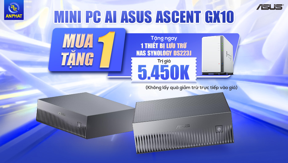 Tặng ngay 1 Thiết bị lưu trữ NAS Synology khi mua 1 PC AI ASUS ASCENT GX10