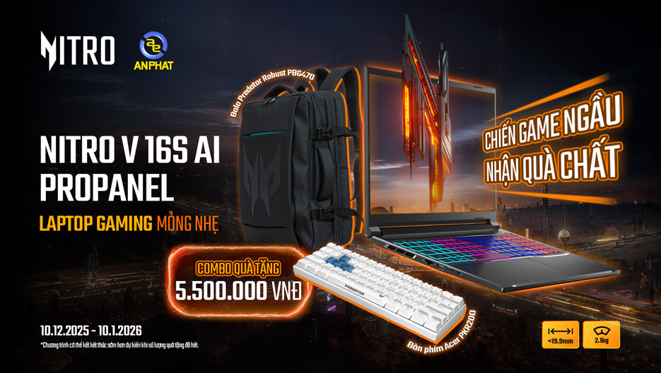 NITRO V 16S AI PROPANEL - CHIẾN GAME NGẦU, NHẬN QUÀ CHẤT